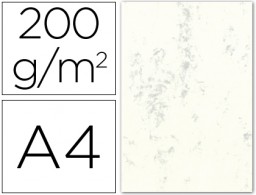 100h. cartulina marmoleada A4 200g/m² gris